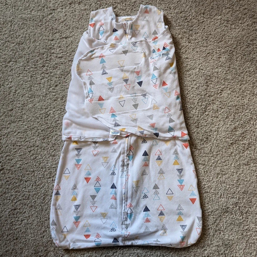 Halo Multicolor Triangle Sleep Sack in White